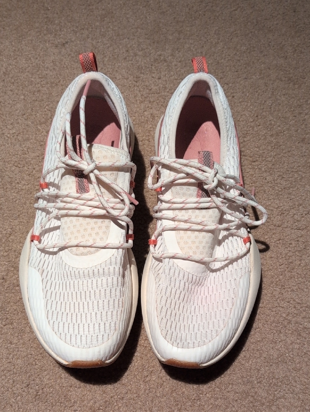 Sorel Kinetic Impact Lace Women's Knit Athletic Sneakers - White Pink & Pink